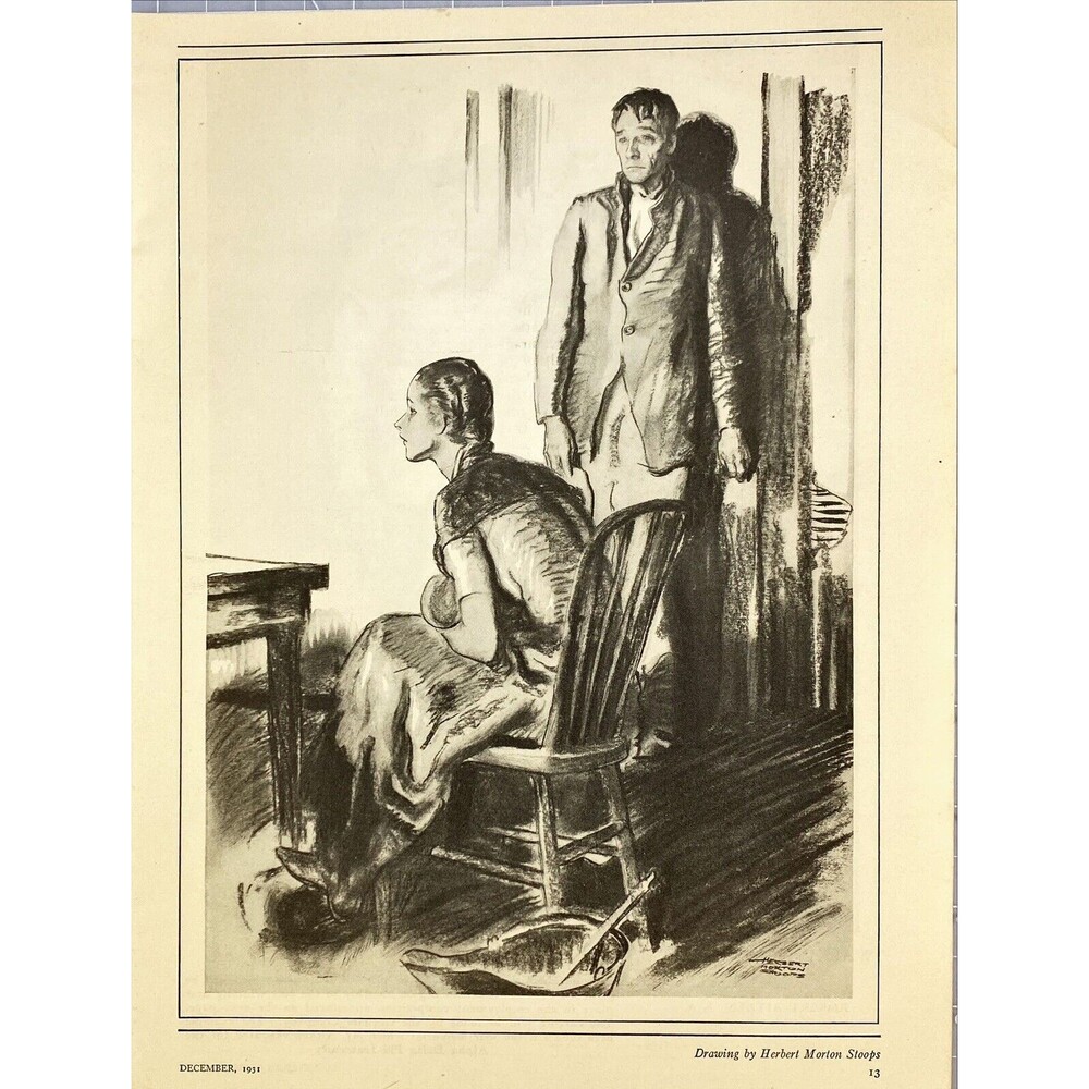 American Legion Monthly "Now is the Time to Help" Herbert M. Stoops Print 1931